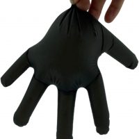 MC-Trend 100 Stück TPE Einweg Handschuhe Schwarz Einmalhandschuhe puderfrei Latexfrei in Spenderbox