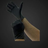 MC-Trend 100 Stück TPE Einweg Handschuhe Schwarz Einmalhandschuhe puderfrei Latexfrei in Spenderbox