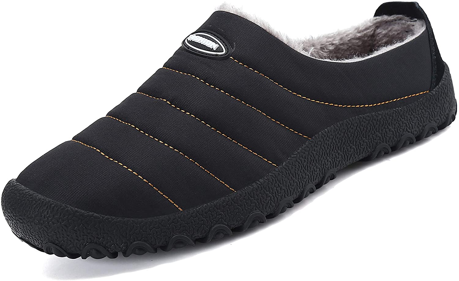 katliu Unisex-Erwachsen Winter Warm Gefüttert Hausschuhe mit Dicke Sohle