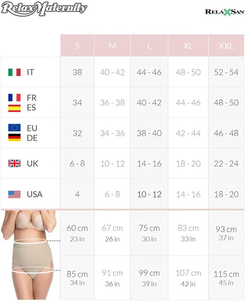 RelaxMaternity 5100 Schwangerschafts-Slip Baumwolle mit eingebauter Unterleibstütze