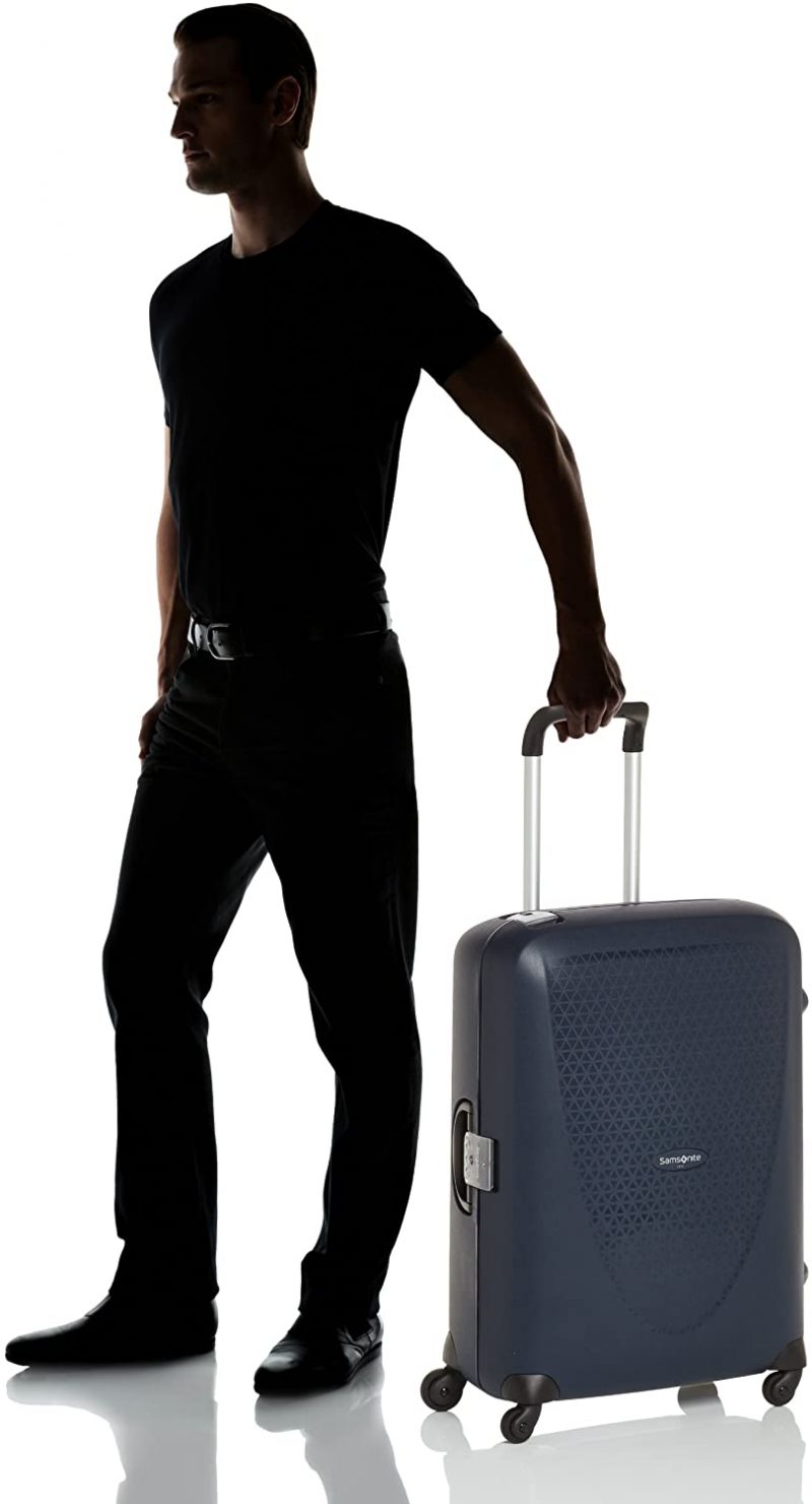 Samsonite Termo Young Spinner M Maleta, 70 cm, 69 L, Azul (Dark Blue)