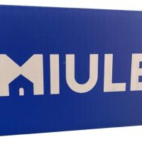 MIULEE Gardinen Vorhänge schlaufenschal Voile Vorhang Modern Leinenoptik Halbtransparent für Wohnzimmer Schlafzimmer Kinderzimmer Raumteiler Schiebevorhang 2er Set Stores Braun 245x140 cm