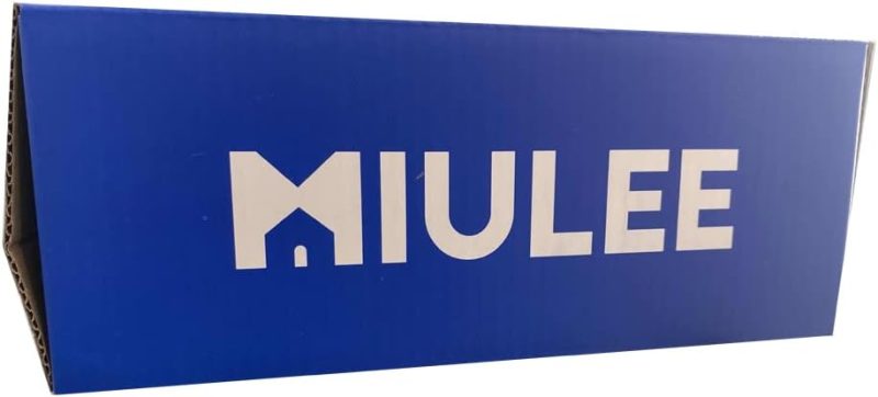 MIULEE Gardinen Vorhänge schlaufenschal Voile Vorhang Modern Leinenoptik Halbtransparent für Wohnzimmer Schlafzimmer Kinderzimmer Raumteiler Schiebevorhang 2er Set Stores Braun 245x140 cm
