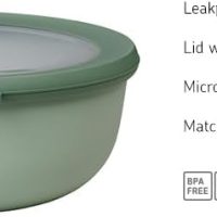 Mepal Multischüssel Cirqula rund – Vivid blue – 3000 ml Inhalt – mit abnehmbarem Deckel – bruchfestes Material - auslaufsicher – tiefkühlgeeignet - spülmaschinengeeignet