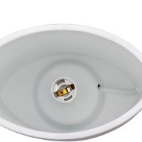 GILDE Lampe Tischlampe Dekolampe Lebensbaum - aus Porzellan mit Lochmuster im Prickellook H 20 cm