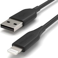 Amazon Basics – Verbindungskabel Lightning auf USB-A, MFi-zertifiziertes Ladekabel für iPhone, schwarz, 0,9 m