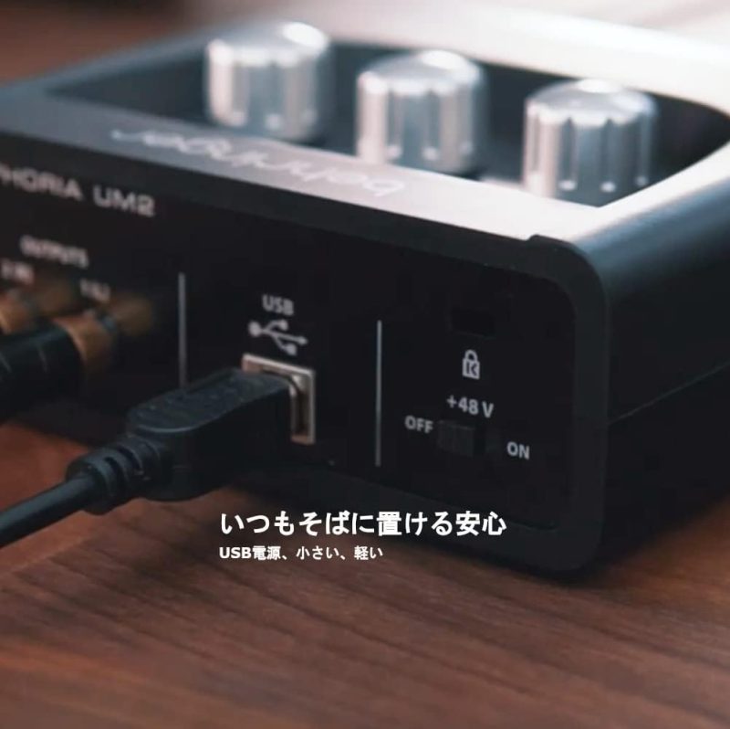 Behringer UM2 Audiophiles 2x2 USB Audio Interface mit XENYX Mikrofonvorverstärker