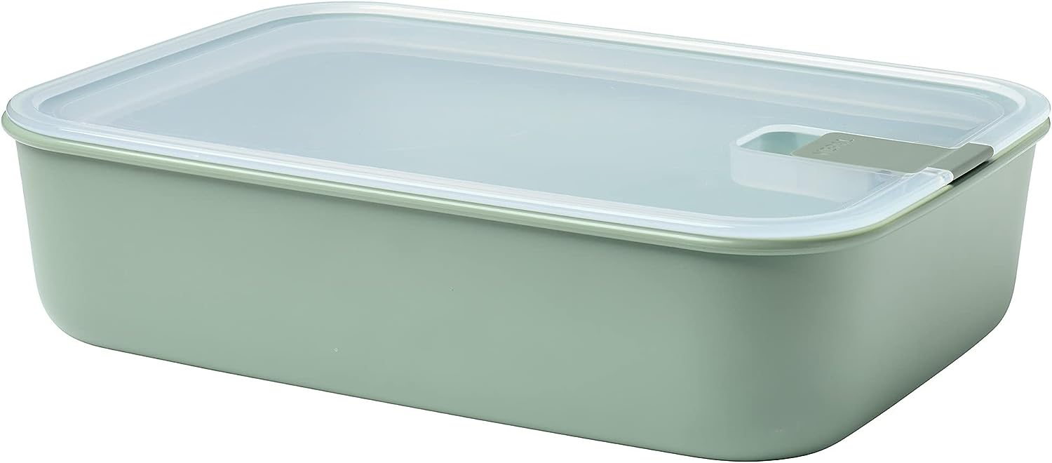 Mepal – Frischhaltedose EasyClip – Schüssel mit Deckel & Klickverschluss – Geeignet für Mikrowelle, Dampfgarer, Kühl- und Gefrierschrank – Luftdicht & auslaufsicher – 2250 ml – Nordic sage