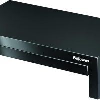 Fellowes Monitorständer Designer Suites, höhenverstellbar um 4 cm, ergonomisch, mit Aufbewahrungsfach, für Monitore bis 21 Zoll BZW. 18 kg