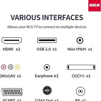 RCA 32 Zoll Fernseher LED TV HD Ready Triple Tuner(DVB-T/T2-C-S/S2) Dolby Audio HDMI USB Anschluss Fire TV Apple TV PS5 Xbox Hotel Modell Schlafzimmer Lounge Hotel RB32H(2023)