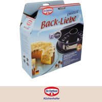 Dr. Oetker Springform Ø 26 cm Back-Liebe Emaille – Inklusive Flach- und Rohrboden – Schnitt- & kratzfestem Emaille-Boden – 26er Kuchenbackform mit extra hohem Rand in Dunkelblau