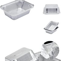 No branded AM00096811EL Aluminium Bowls Grill, 1100 milliliters, Silver