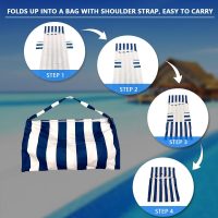 Fansu Schonbezug für Gartenliege, Frottee Handtuch für Sonnenliege Mikrofaser Schnelltrocknend Strandhandtuch mit 2 Taschen, Strandtuchfür Schwimmbäder, Strände, Gartenhotels(75x210cm)
