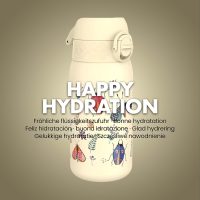 Ion8 Auslaufsichere Kinder Trinkflasche, Edelstahl, Käfer's Leben, 400ml (13oz)