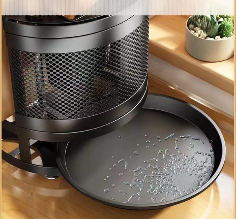 NILICAN Messerhalter für Küchentheke, drehbarer Universal-Messerblock ohne Messer 3-in-1Multifunktions Messerblock Set Besteck-Utensilien Trockengestell Schneidebrett-Organizer