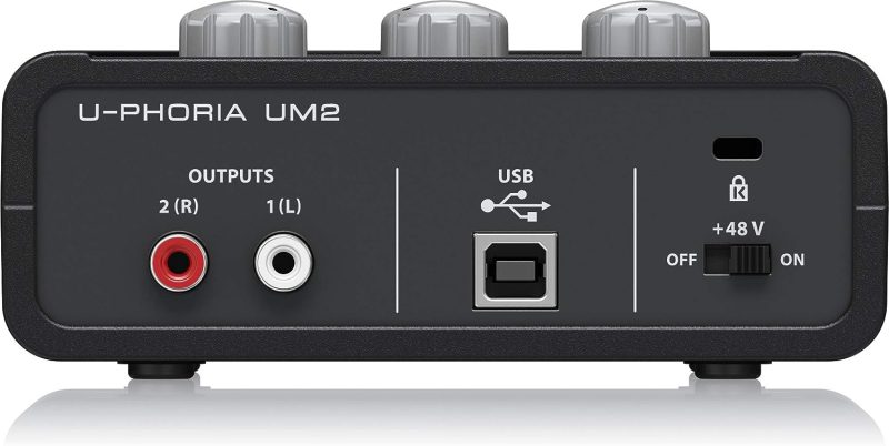 Behringer UM2 Audiophiles 2x2 USB Audio Interface mit XENYX Mikrofonvorverstärker