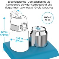 Ion8 Auslaufsichere Kinder Trinkflasche, Edelstahl, Käfer's Leben, 400ml (13oz)