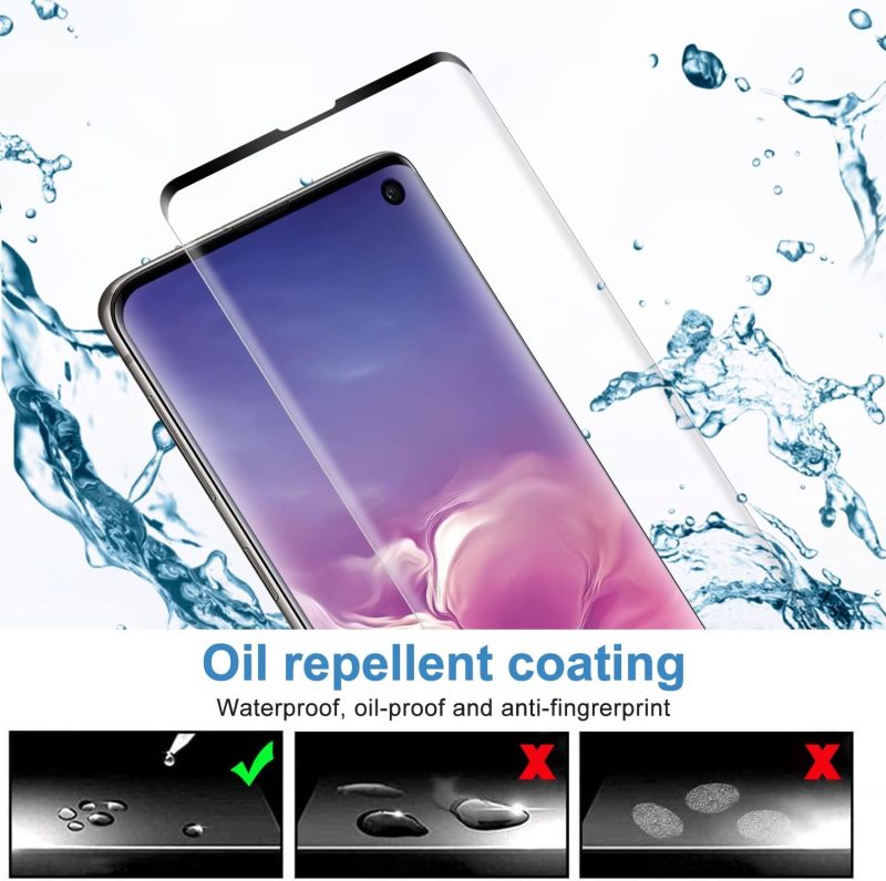 Für Samsung Galaxy S10 Folie, Kante an Kante, Berührungsempfindlich, Anti-Kratzer, Ultra-HD, 2 Glass Schutzfolie und 2 Kamera PanzerFolie, Displayschutzfolie.