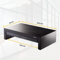 Fellowes Monitorständer Designer Suites, höhenverstellbar um 4 cm, ergonomisch, mit Aufbewahrungsfach, für Monitore bis 21 Zoll BZW. 18 kg