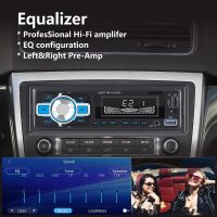 YZKONG Single Din Autoradio Bluetooth Car Stereo-Empfänger mit LCD-Display AM/FM Radio MP3 Player USB SD Aux-Port integriertes Mikrofon, Freisprechanruf, App-Fernbedienung
