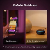 Philips Hue White & Col. Amb. Lightstrip Plus 2m Basis, 1600lm, 16 Mio. Farben, steuerbar via App, kompatibel mit Amazon Alexa (Echo, Echo Dot)