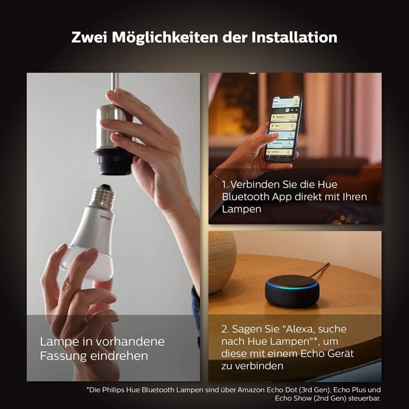 Philips Hue White Ambiance GU10 Lampe Doppelpack 2x350lm, dimmbar, alle Weißschattierungen, steuerbar via App, kompatibel mit Amazon Alexa (Echo, Echo Dot)