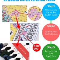 SYMON Kreuzstich Set Vorgedruckt,Dinosaurier,11 CT Kreuzstich Stickpackungen,Stickbilder Vorgedruckt Kreuzstich für Wandkunst-Heimdekoration 40 × 50cm