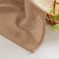MIULEE Gardinen Vorhänge schlaufenschal Voile Vorhang Modern Leinenoptik Halbtransparent für Wohnzimmer Schlafzimmer Kinderzimmer Raumteiler Schiebevorhang 2er Set Stores Braun 245x140 cm