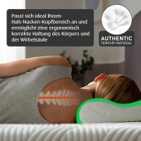 TEMPUR Original Schlafkissen Memory Foam, ergonomisches Nackenstützkissen für Seiten- und Rückenschläfer, Liegefühl fest, S (50 x 31 x 8/5 cm), Weiß
