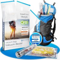 SilverRack Vakuumbeutel Set Reise [8 Stück] in Größe (50x70 cm) - Travel Vakuumbeutel für Kleidung zum Rollen - Vakuum Kleiderbeutel - Kleider Vakuumierbeutel als Backpacker Vacuum Bags