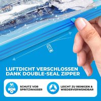 SilverRack Vakuumbeutel Set Reise [8 Stück] in Größe (50x70 cm) - Travel Vakuumbeutel für Kleidung zum Rollen - Vakuum Kleiderbeutel - Kleider Vakuumierbeutel als Backpacker Vacuum Bags