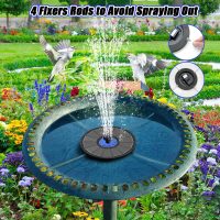 SZMP 2023 NEU Solar Springbrunnen für aussen 100% Glas,3.5W Solar Teichpumpe mit 8 DIY Effekte Solar Wasserpumpe Solar schwimmender Fontäne Pumpe für Garten,Vogel-Bad,Teich,Fisch-Behälter